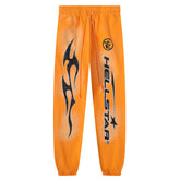Fire Orange Closed Elastic Bottom sweatpants