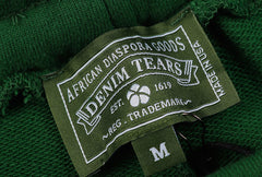 Cotton Wreath Sweat Shorts Green