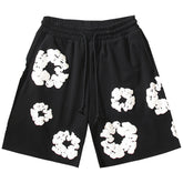 Denim Tears Cotton Wreath Sweat Shorts Black