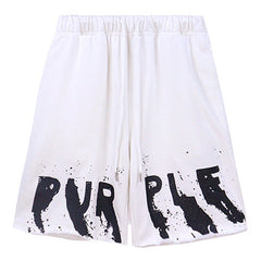 Letter Logo Printed Shorts