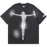 Hell Star Washed Print Short Sleeve Tee