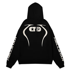 Sports Jet Black / Red Hoodie