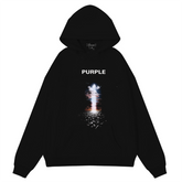 Logo Pattern Printed Hoodie