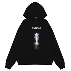 Logo Pattern Printed Hoodie