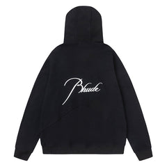 Logo Embroidery Zip Hoodies