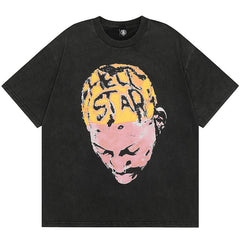 Rodman Portrait Head foam print Tee