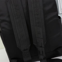 Black in Canvas with Shell Logo Backpack