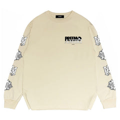 Letter Print Long Sleeve T-Shirts