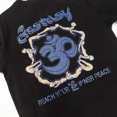 print casual T-Shirt Black