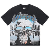 Skeletons Pattern Printed T-Shirts #1037