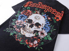 Skeletons Rose T-Shirts #1019