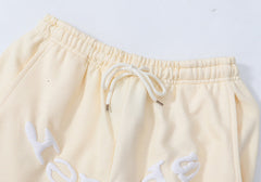 Logo Foam Printing Pant-Apricot #8310