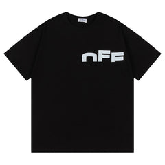 Logo Pattern Printed T-Shirt