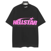 Classic Lettering Rhinestone T-Shirt