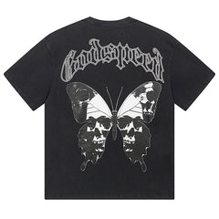 Skeletons Butterfly T-Shirts #1026