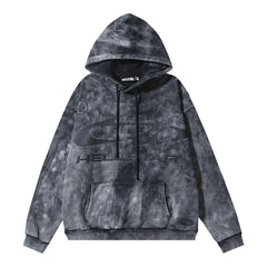 Meteor Pattern Printed Hoodie