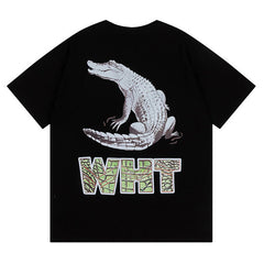 Crocodile Pattern Printed T-Shirt
