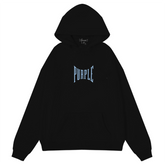 Logo Pattern Printed Hoodie