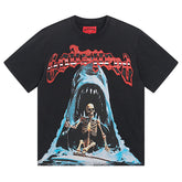 Skeletons Pattern Printed T-Shirts #1035