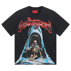 Skeletons Pattern Printed T-Shirts #1035
