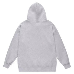 Ape Head Letter Pattern Print Hoodie