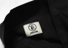 Letter Printed T-Shirt Black