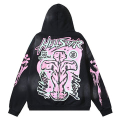 Graffiti Meteor Flame Letters Hoodie