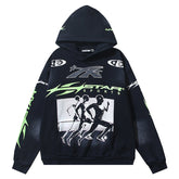 Meteor Pattern Sport Hoodie