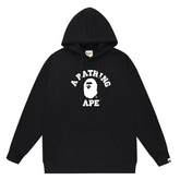 Ape Head Letter Pattern Print Hoodie
