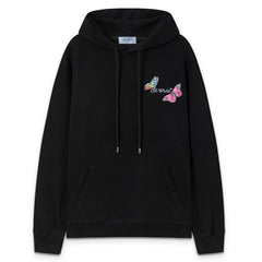 Butterfly Pattern Arrow Printed Hoodie