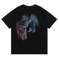 Logo Pattern Printed T-Shirt