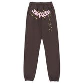 Classic Flame Logo Graffiti Pant-Brown #146