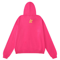 Young Thug Punk Hoodie-Pink #142