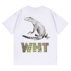 Crocodile Pattern Printed T-Shirt