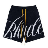 Logo Intarsia-knit Shorts