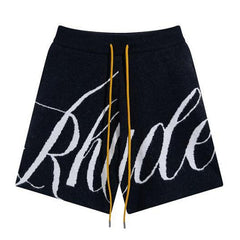 Logo Intarsia-knit Shorts