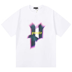 Logo Pattern Print T-Shirt