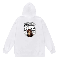 Ape Head Letter Pattern Hoodie