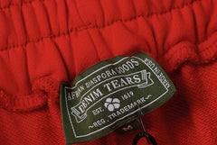 Cotton Wreath Sweat Shorts Red