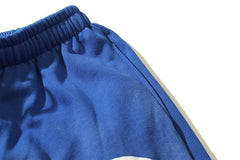 Retro Mud Print Distressed Blue