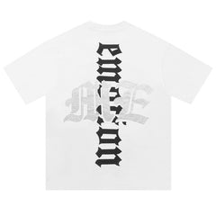 Cream “Beach” Rhinestone Tee