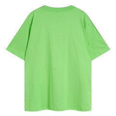 Green Foam Printing High Weight T-Shirt Green