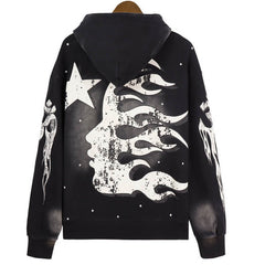 Racer Hoodie Vintage Black