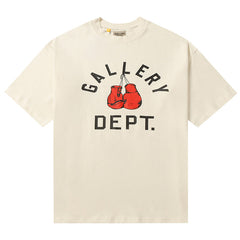 Logo Printed T-Shirt Apricot Loose Fit