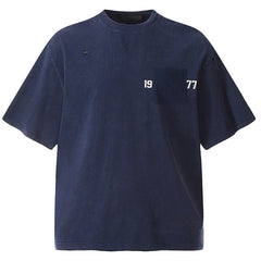 1977 flocked and glued washed T-Shirts