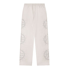 Rhinestone-Emblazoned Logo Pants