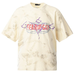 Thorns Balenciaga Style Washed Cement Dyed T-Shirts