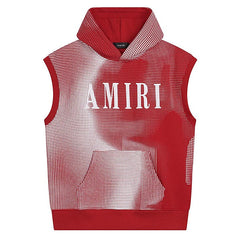 Flock Hooded Sleeveless Sweatshirt