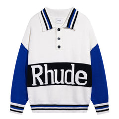 Knit Logo Rugby Sweater