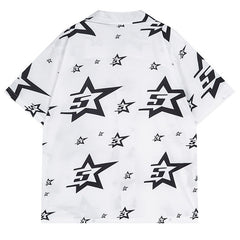 Star Pattern Short-sleeved Shirt